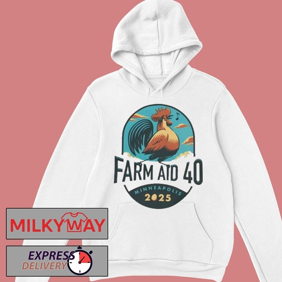 Farm Aid 40 Rooster Sings New Shirt Unisex , , , Long Sleeve Tee
