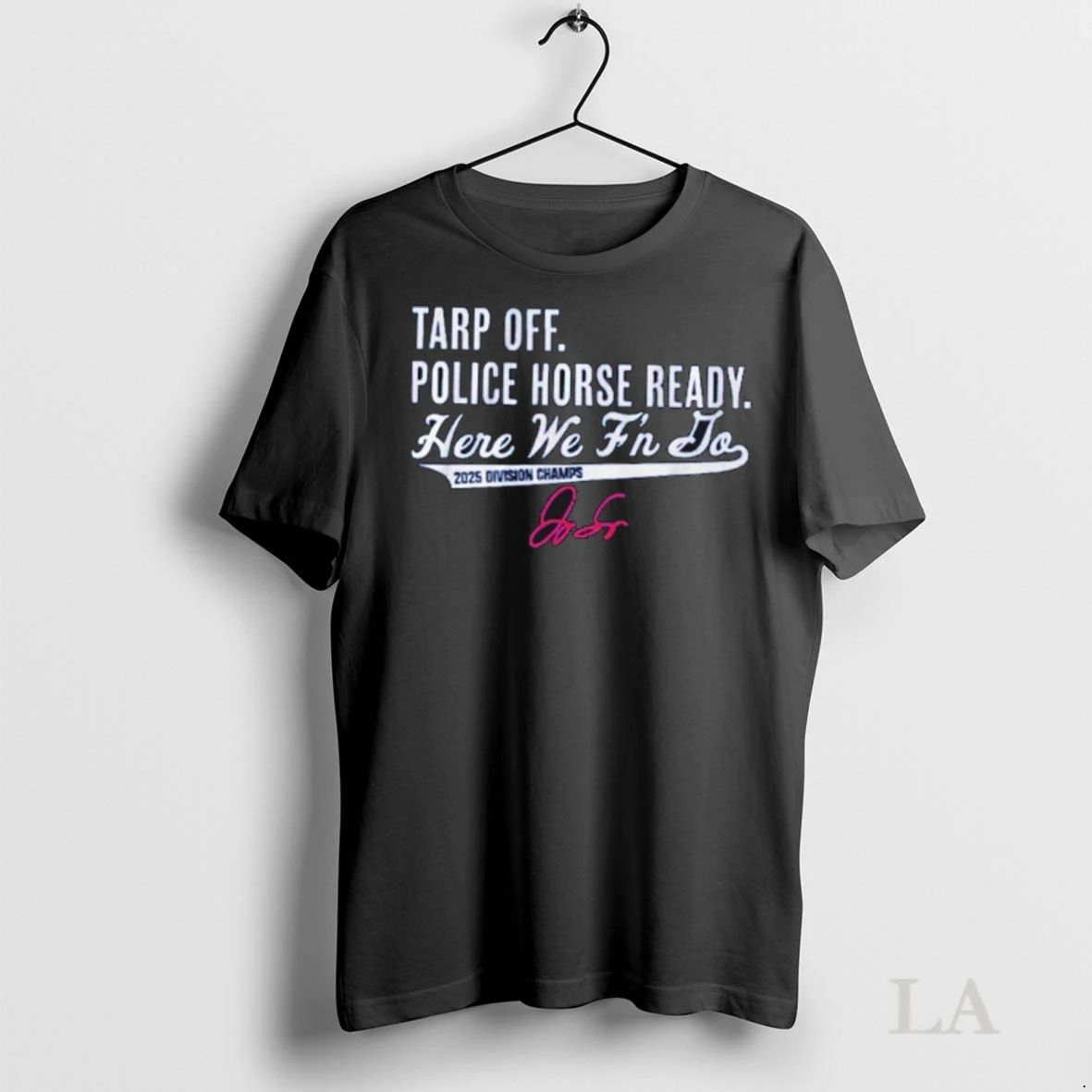 Original Toronto Blue Jays Mlb George Springer Tarp Off Police Horse Ready Unisex , , , Long Sleeve Tee
