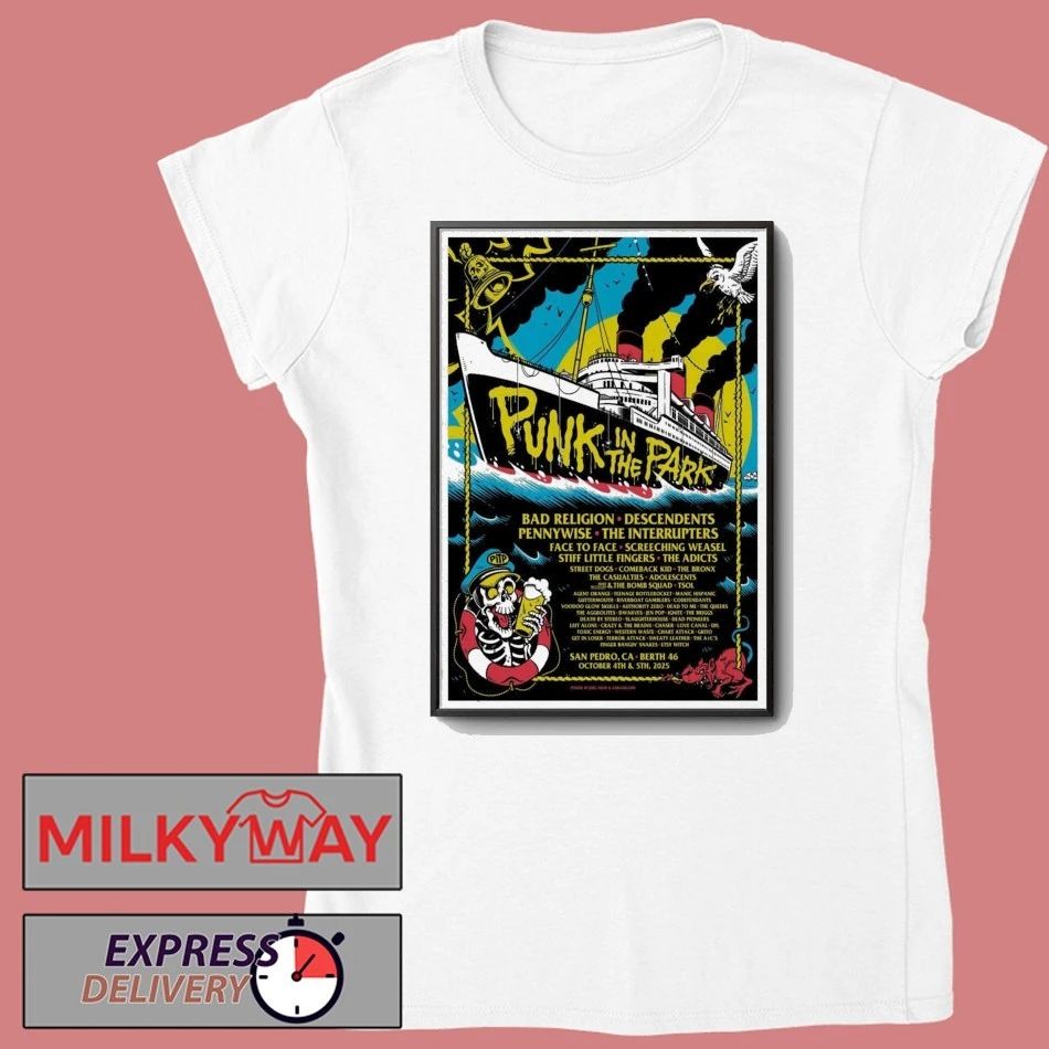 Punk In The Park California 2025 Poster shirt Unisex , , , Long Sleeve Tee