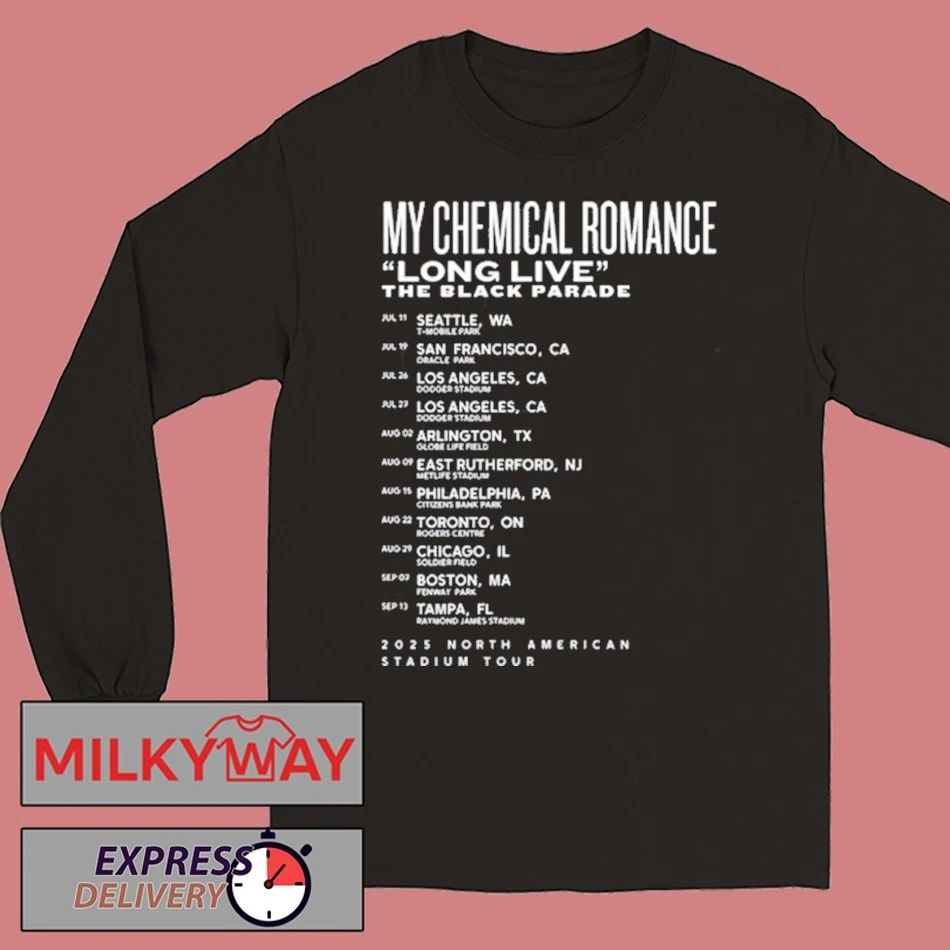 Mcr The Dictator Tour 2025 Shirt Unisex , , , Long Sleeve Tee