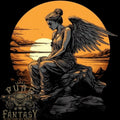 A Fallen Angel Sunset Fantasy Mens Light Cotton Unisex , , , Long Sleeve Tee