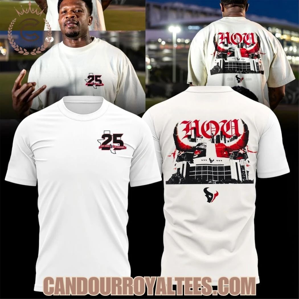 Houston Texans 25 Seasons Shirt Unisex , , , Long Sleeve Tee