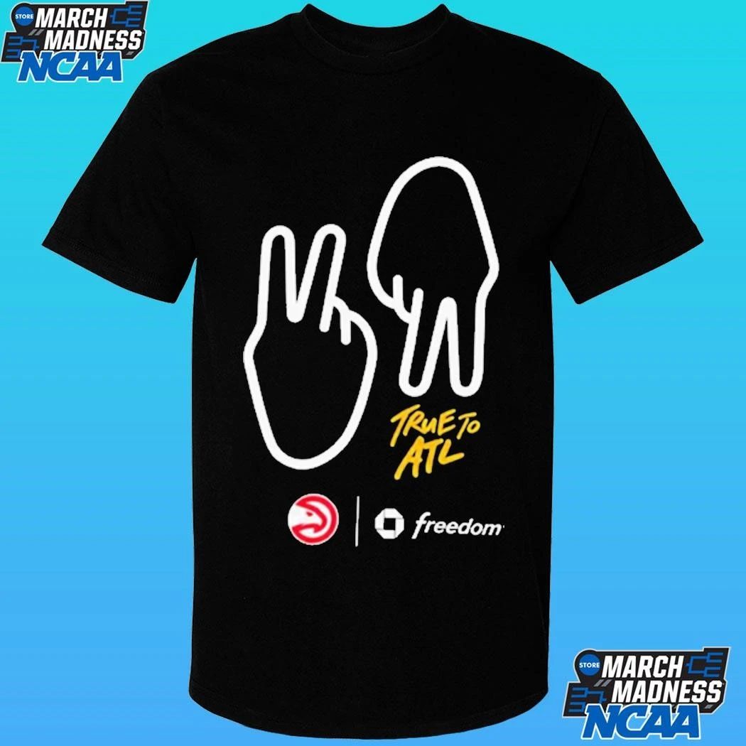 True To Atlanta Hand Gesture For All Fans At Game 6 Shirt Unisex , , , Long Sleeve Tee