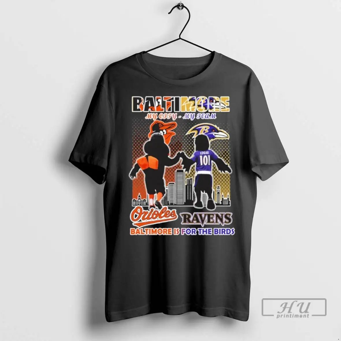 Officials Baltimore My City My Team Orioles And Ravens Is For The Birds T Shirts Unisex , , , Long Sleeve Tee