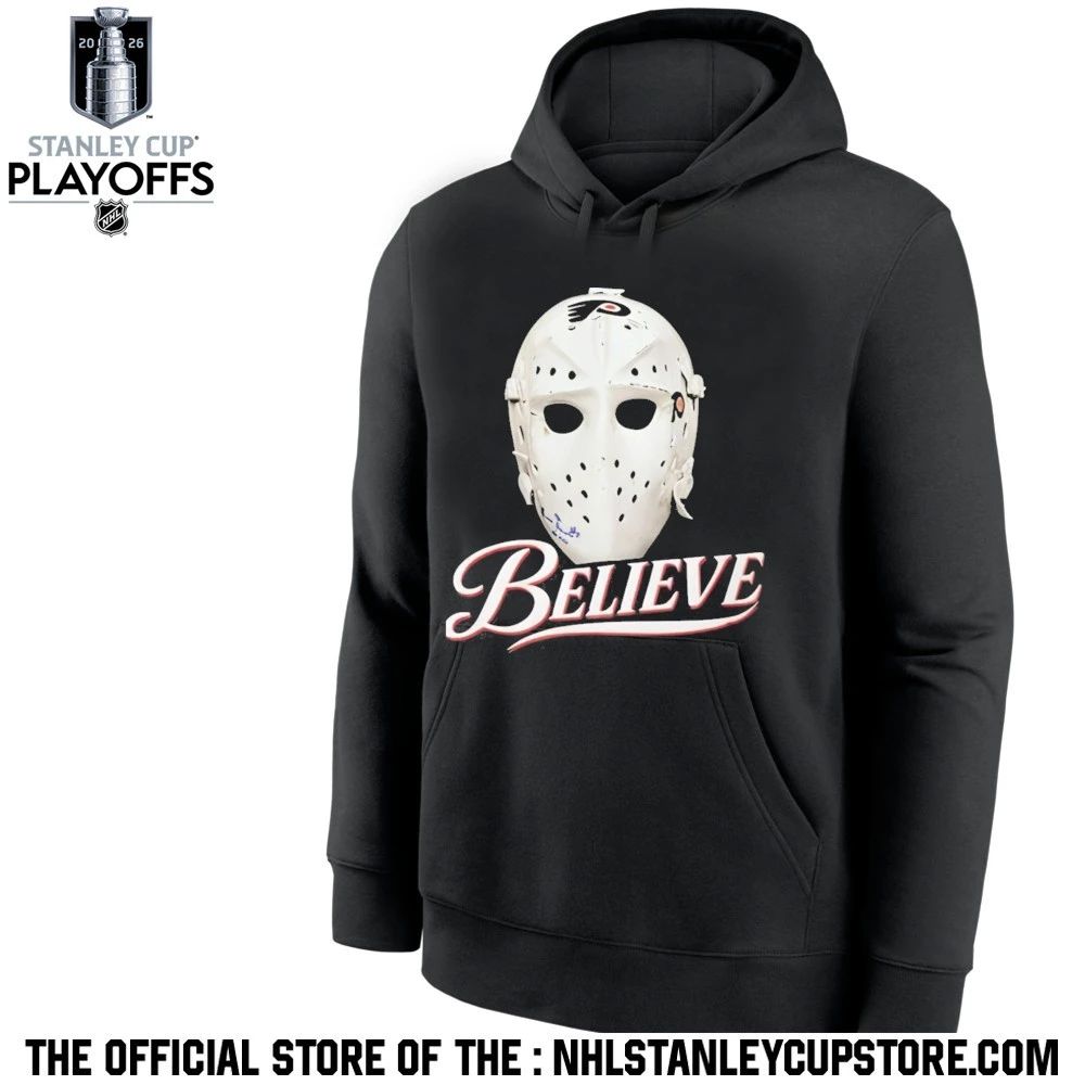 Philadelphia Flyers Bernie Parent Mask Believe Shirt Unisex , , , Long Sleeve Tee