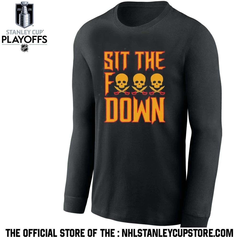 AJ Burnett Sit The F Down Shirt Unisex , , , Long Sleeve Tee