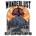Wanderlust Cactus Tee Bison Silhouette Boho Adventure Shirt Sizes S-3X Unisex , , , Long Sleeve Tee