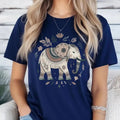 Mandala Elephant Boho Safari Retro Graphic Comfort Tee Unisex , , , Long Sleeve Tee