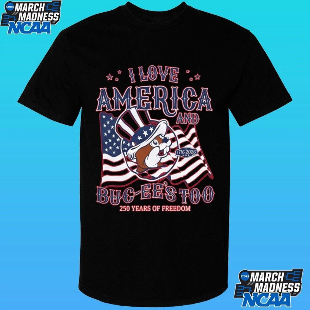 I Love America Buc-ee’s 4th Of July 250 Years Of Freedom Shirt Unisex , , , Long Sleeve Tee