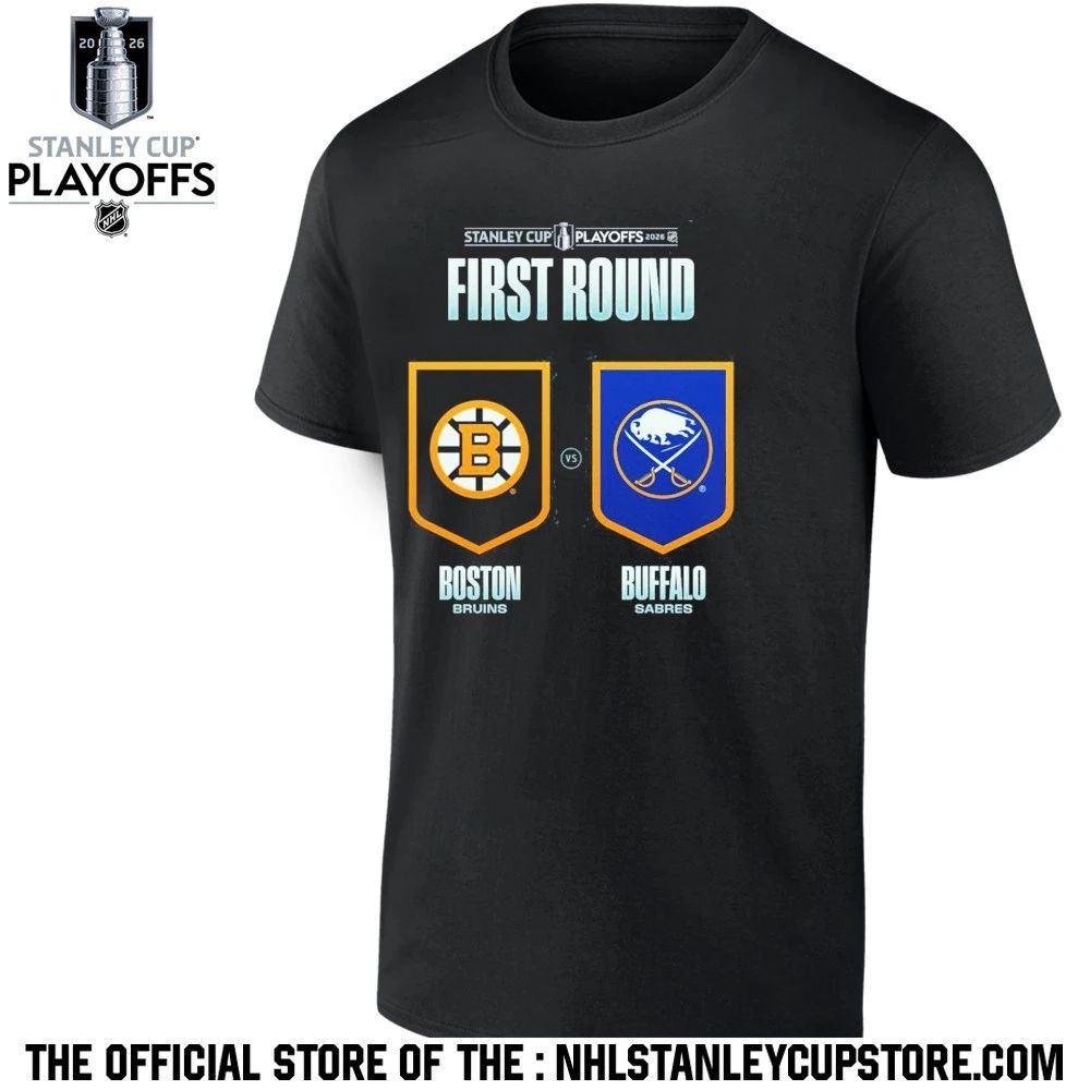 Buffalo Sabres vs Boston Bruins 2026 NHL Stanley Cup Playoffs First Round Shirt Unisex , , , Long Sleeve Tee