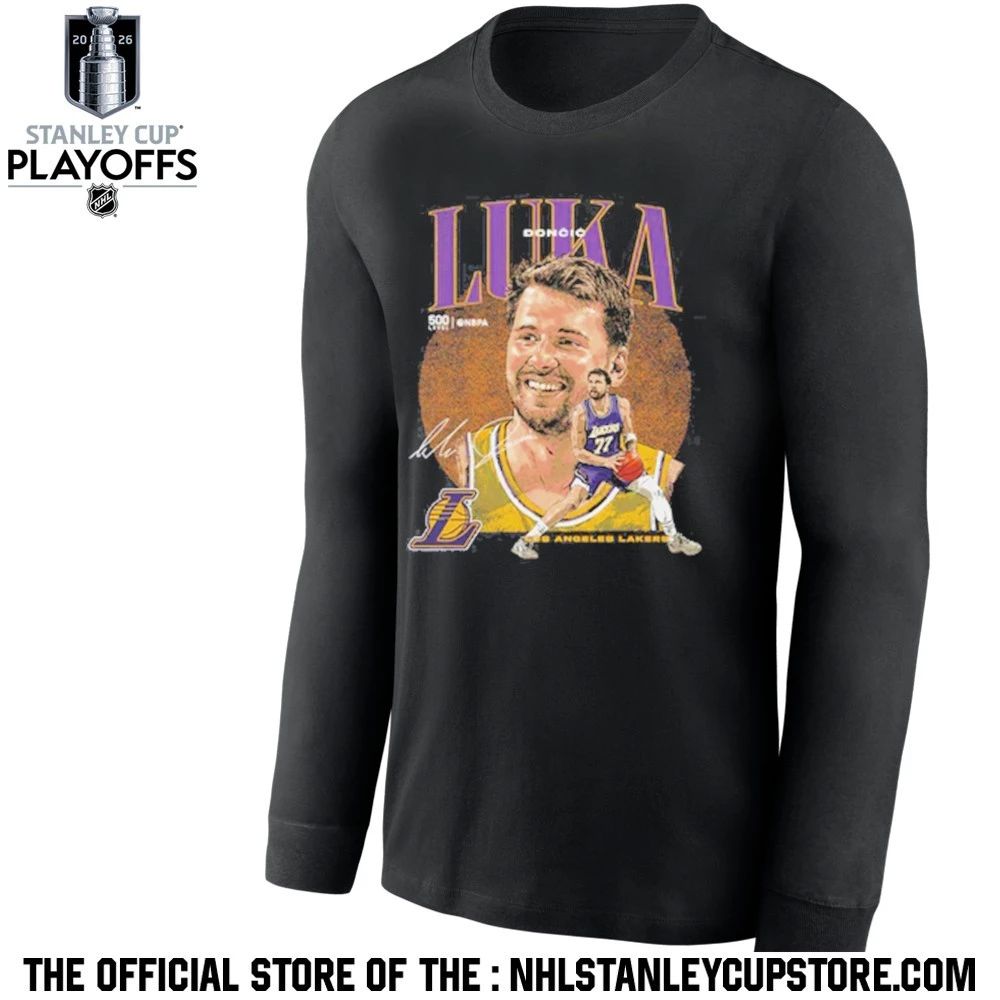 Luka Doncic Los Angeles Lakers Dual WHT Shirt Unisex , , , Long Sleeve Tee