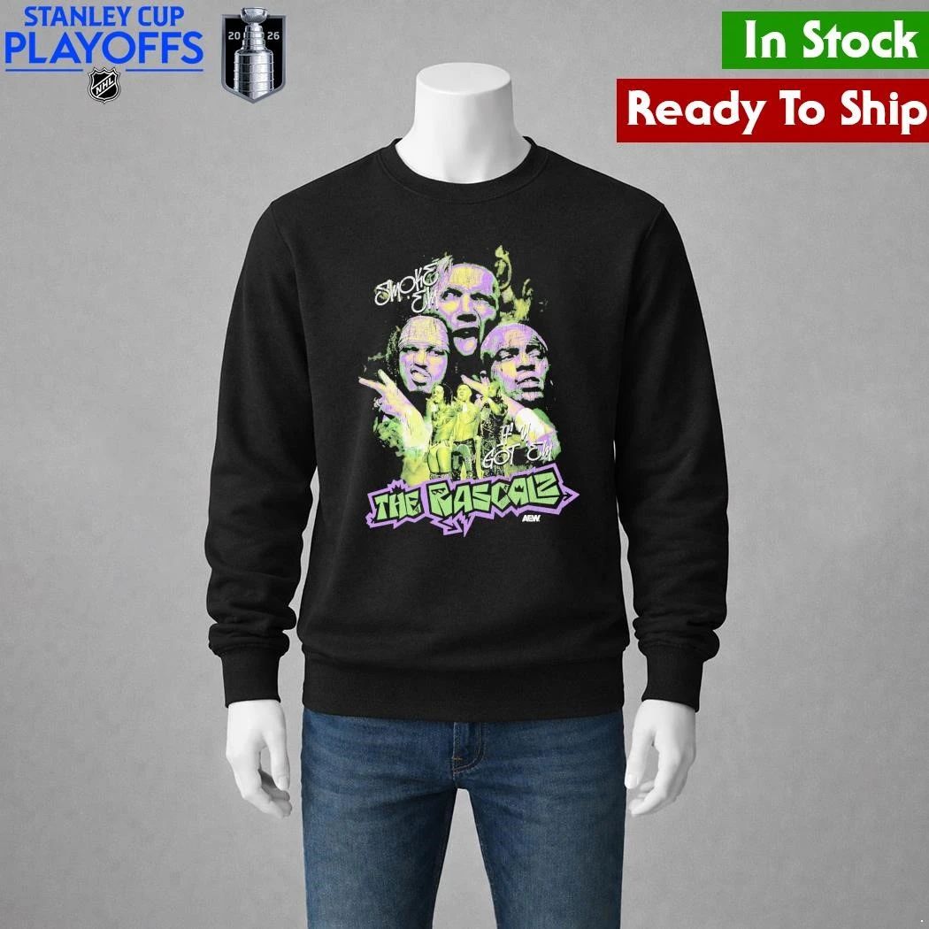 AEW The Rascalz Smoke ‘Em if You Got ‘Em Shirt Unisex , , , Long Sleeve Tee