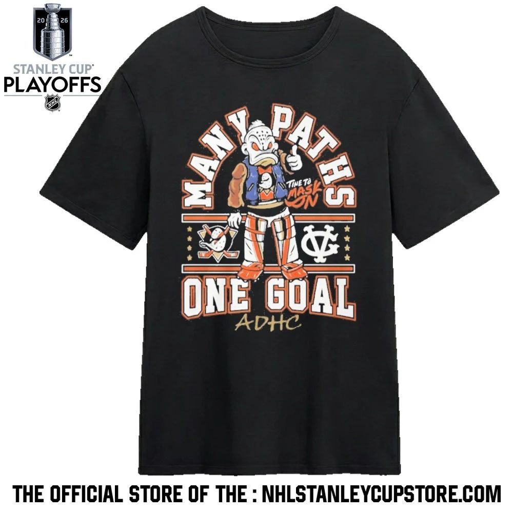 Anaheim Ducks Many Paths Time To Mask One Goal Shirt Unisex , , , Long Sleeve Tee