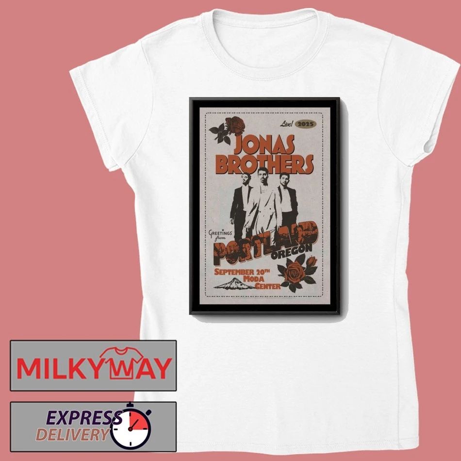 Jonas Brothers 20 Sept 2025 Moda Center. Portland, OR Poster shirt Unisex , , , Long Sleeve Tee