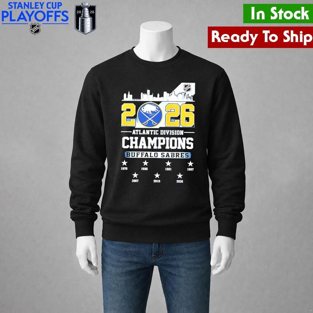 Atlantic Division Champions Buffalo Sabres Shirt Unisex , , , Long Sleeve Tee
