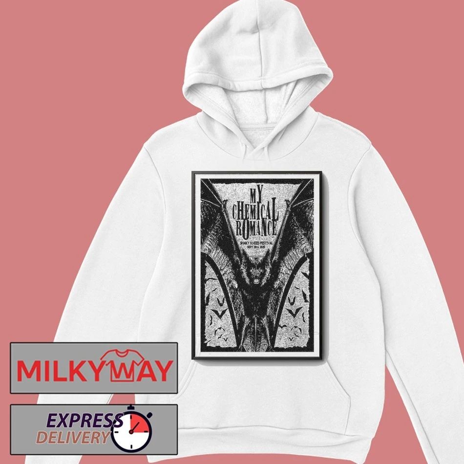 Poster My Chemical Romance at Shaky Knees Festival Sept 20, 2025 shirt Unisex , , , Long Sleeve Tee