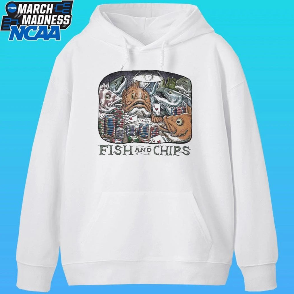 Fish And Chips Poker Game Shirt Unisex , , , Long Sleeve Tee