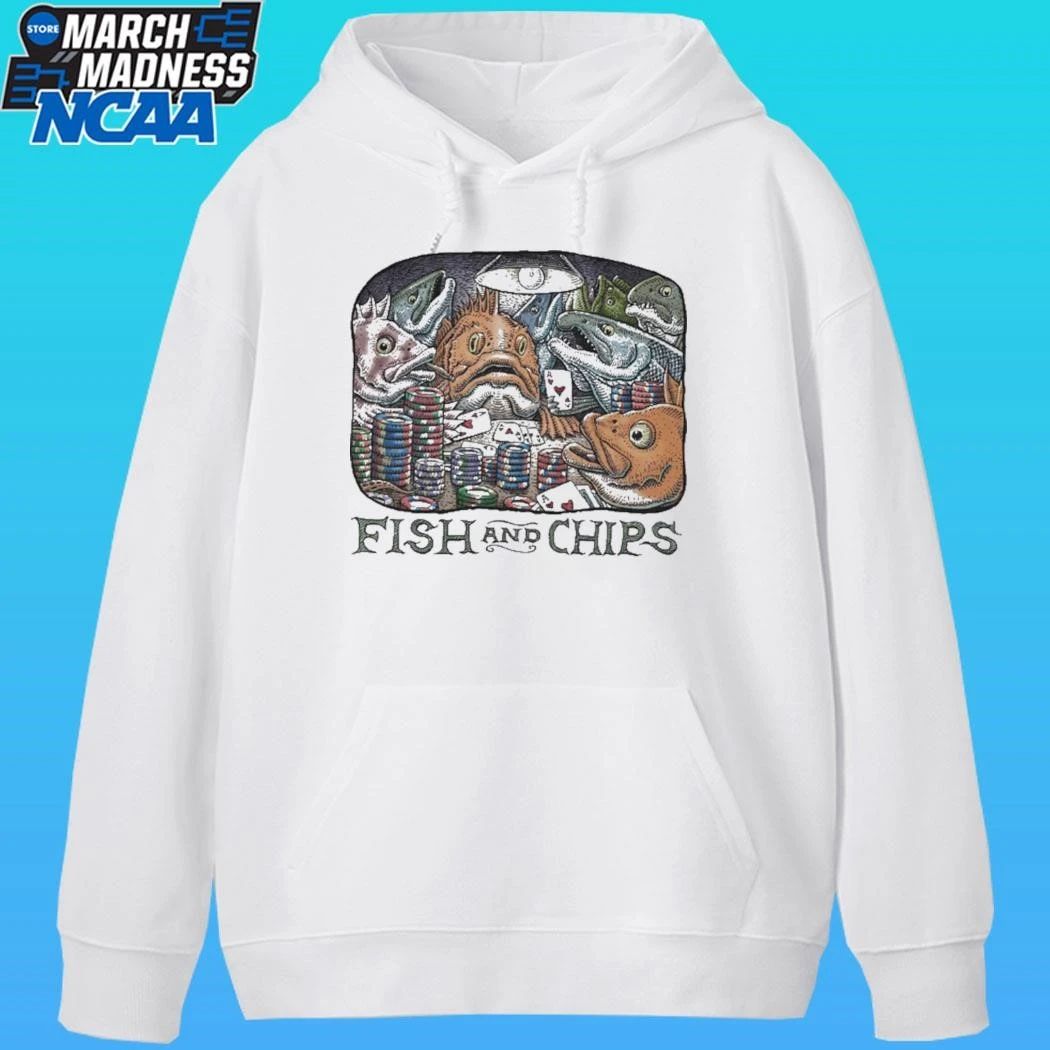 Fish And Chips Poker Game Shirt Unisex , , , Long Sleeve Tee