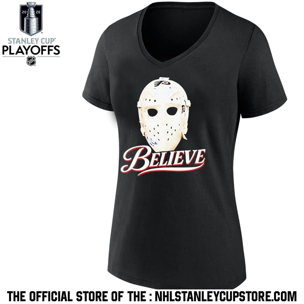 Parent Ice Hockey Mask Believe The Philadelphia Flyers Shirt Unisex , , , Long Sleeve Tee