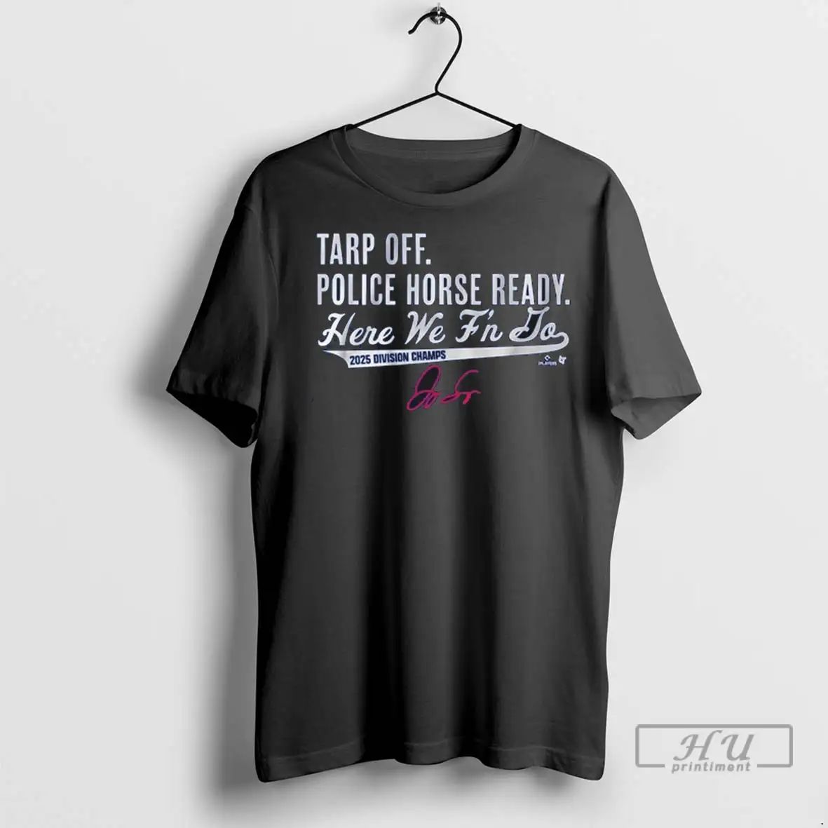 Officials Toronto Blue Jays Mlb George Springer Tarp Off Police Horse Ready Here We Fn Unisex , , , Long Sleeve Tee