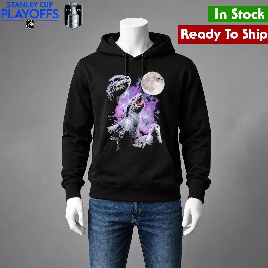 3 Seals Howling At The Moon Shirt Unisex , , , Long Sleeve Tee