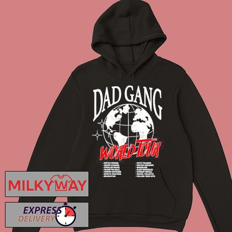 Dad Gang World Tour Shirt Unisex , , , Long Sleeve Tee
