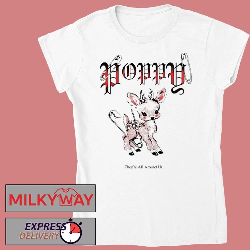 Poppy Deer Shirt Unisex , , , Long Sleeve Tee