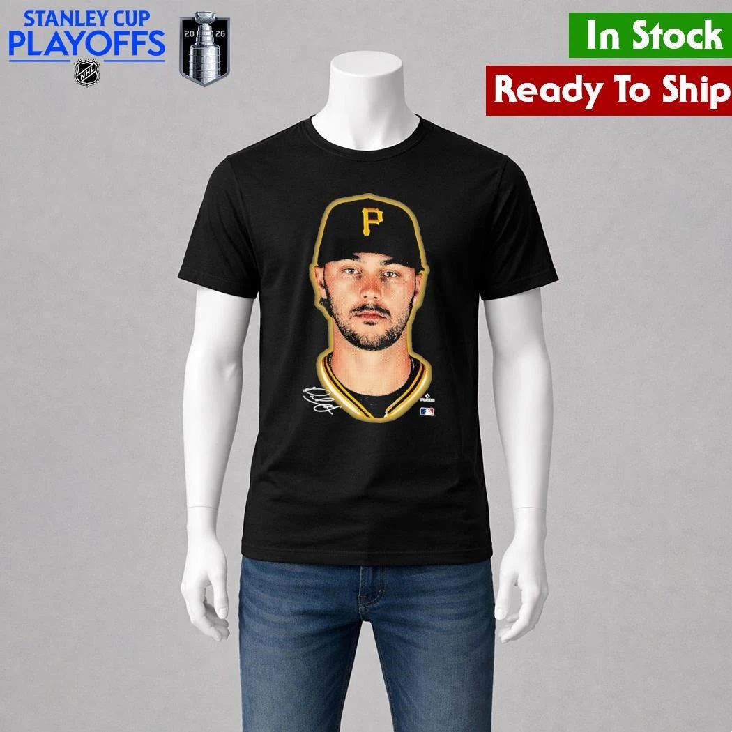Pittsburgh Pirates Paul Skenes Outerstuff Black Headliner Shirt Unisex , , , Long Sleeve Tee