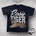 Easy Tiger Comfort Tee Retro Boho Style Graphic Shirt Unisex , , , Long Sleeve Tee