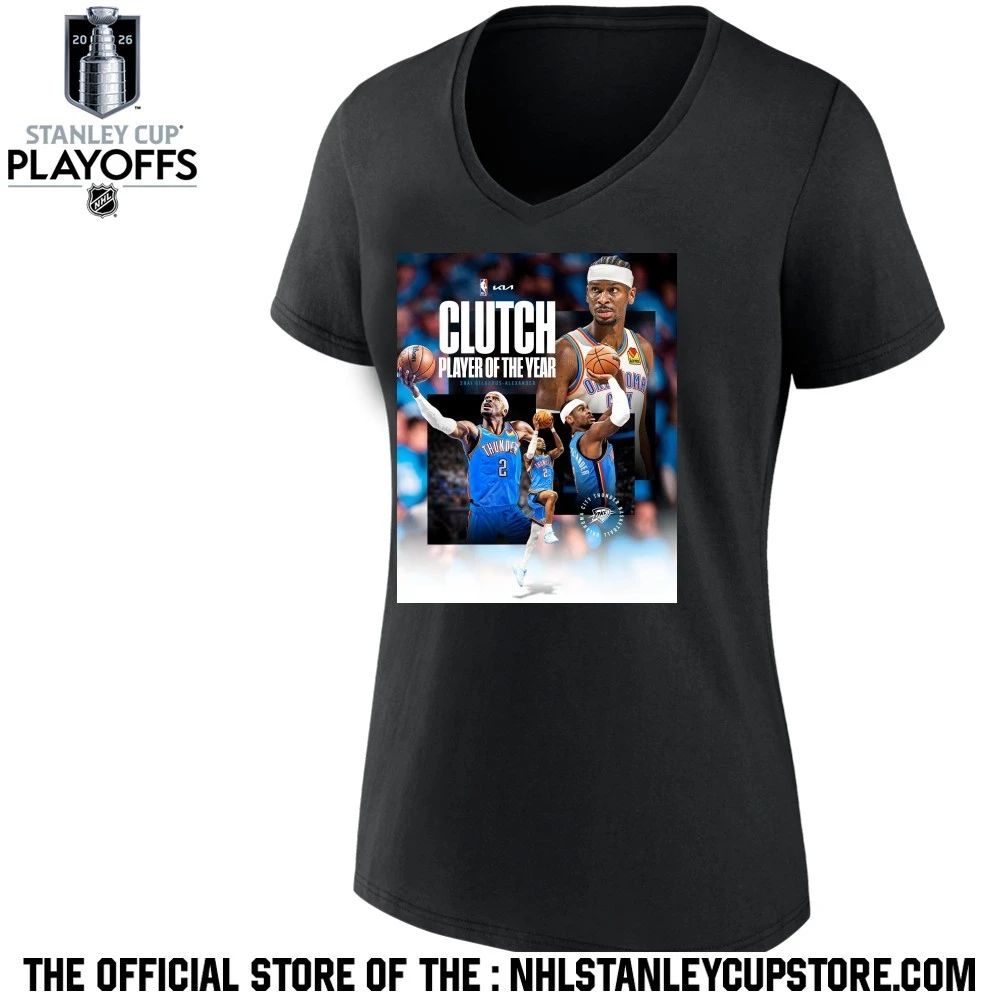 Shai Gilgeous Alexander SGA Clutch Player Of The Year 2026 NBA Season Shirt Unisex , , , Long Sleeve Tee