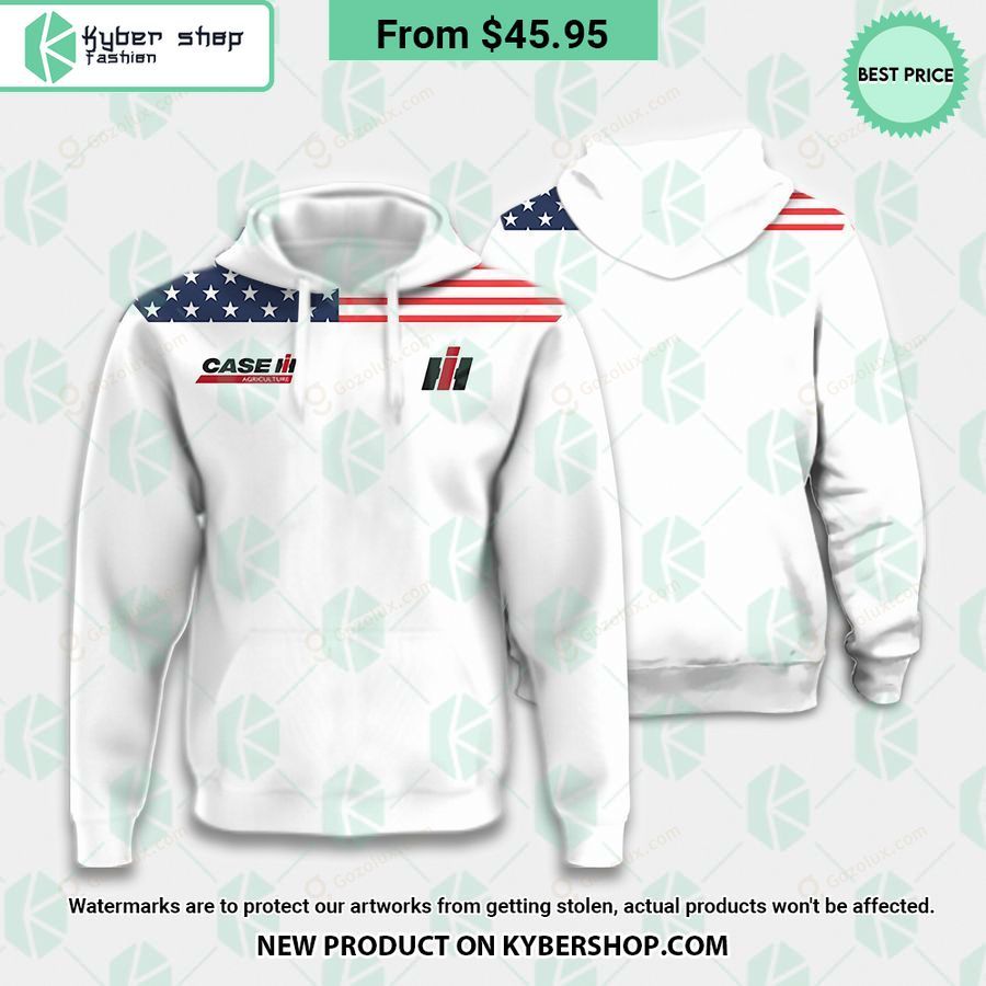 US Flag Case Ih Polo Shirt