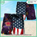 US Flag Crown Royal Hawaiian Shorts
