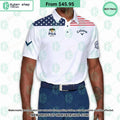 US Flag PGA Callaway Polo Shirt