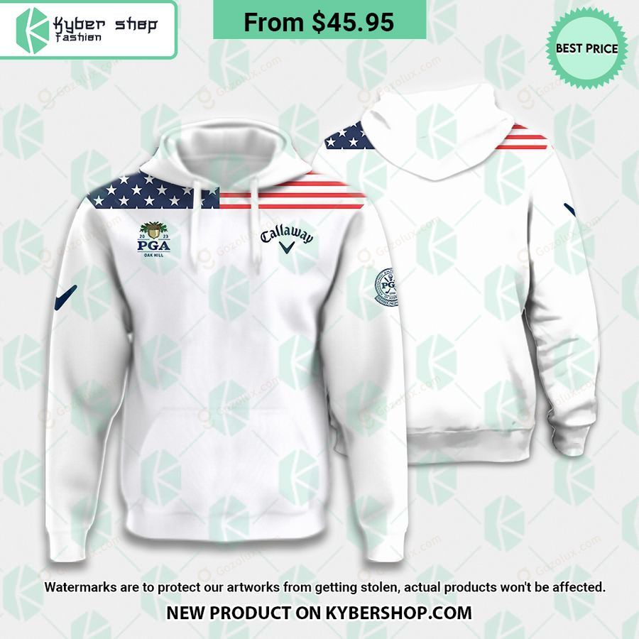 US Flag PGA Callaway Polo Shirt