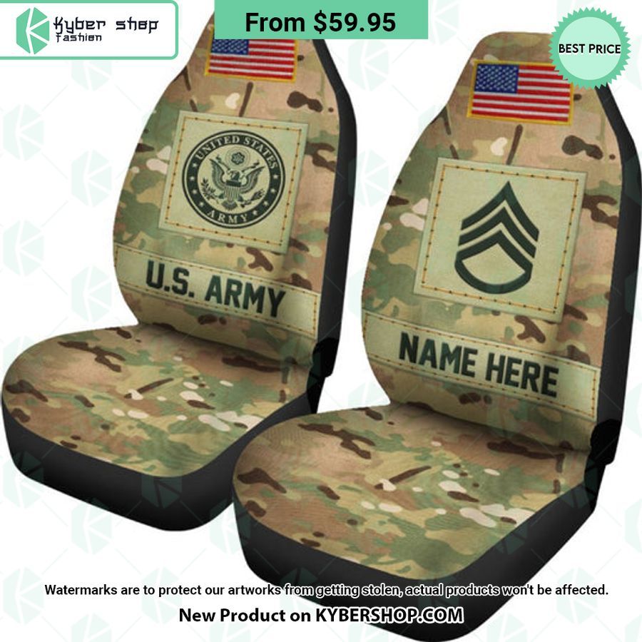 US Military Veteran CUSTOM Car Seat Covers