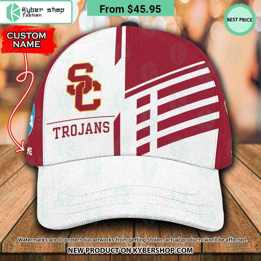 USC Trojans CUSTOM Polo Shirt, Cap