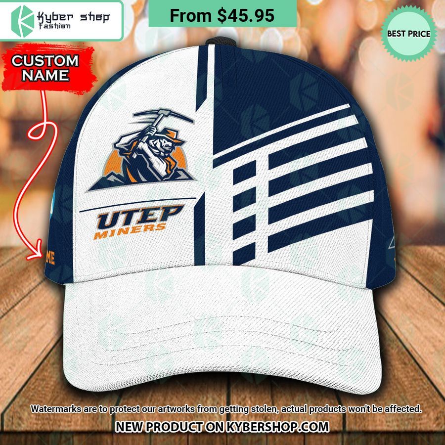 UTEP Miners CUSTOM Polo Shirt, Cap