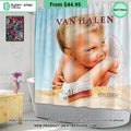 Van Halen 1984 Album Windown Curtain, Shower Curtain