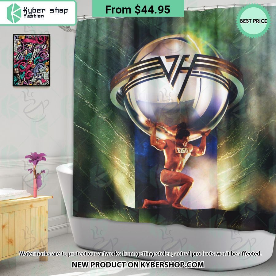 Van Halen 5150 Album Windown Curtain, Shower Curtain