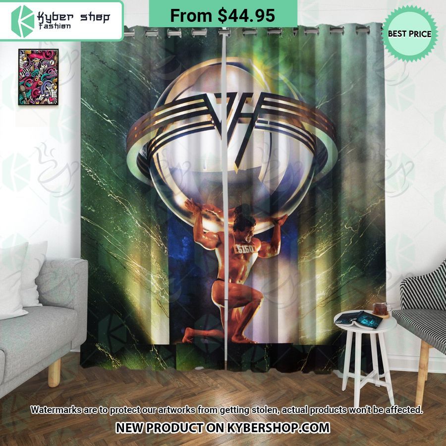 Van Halen 5150 Album Windown Curtain, Shower Curtain