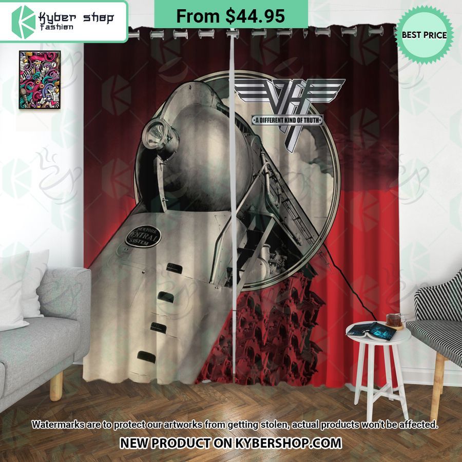 Van Halen A Different Kind Of Truth Album Windown Curtain, Shower Curtain