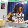 Van Halen Rock Stars Come And Go Musicians Play Until They Die Windown Curtain, Shower Curtain