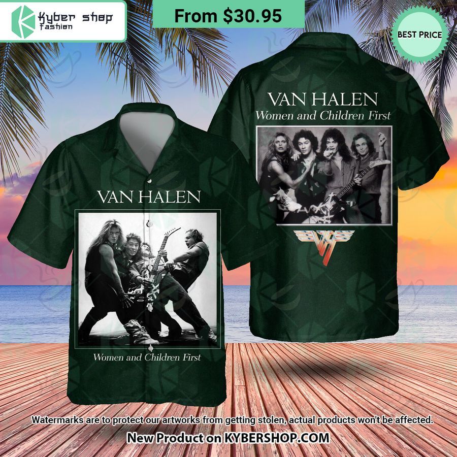 Van Halen Women And Children First Album Hawaiian Shirt