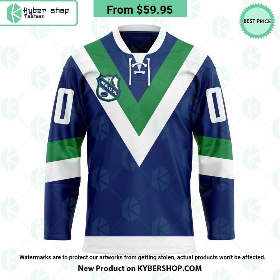 Vancouver Canucks Heritage Concepts team logo Hockey Jersey