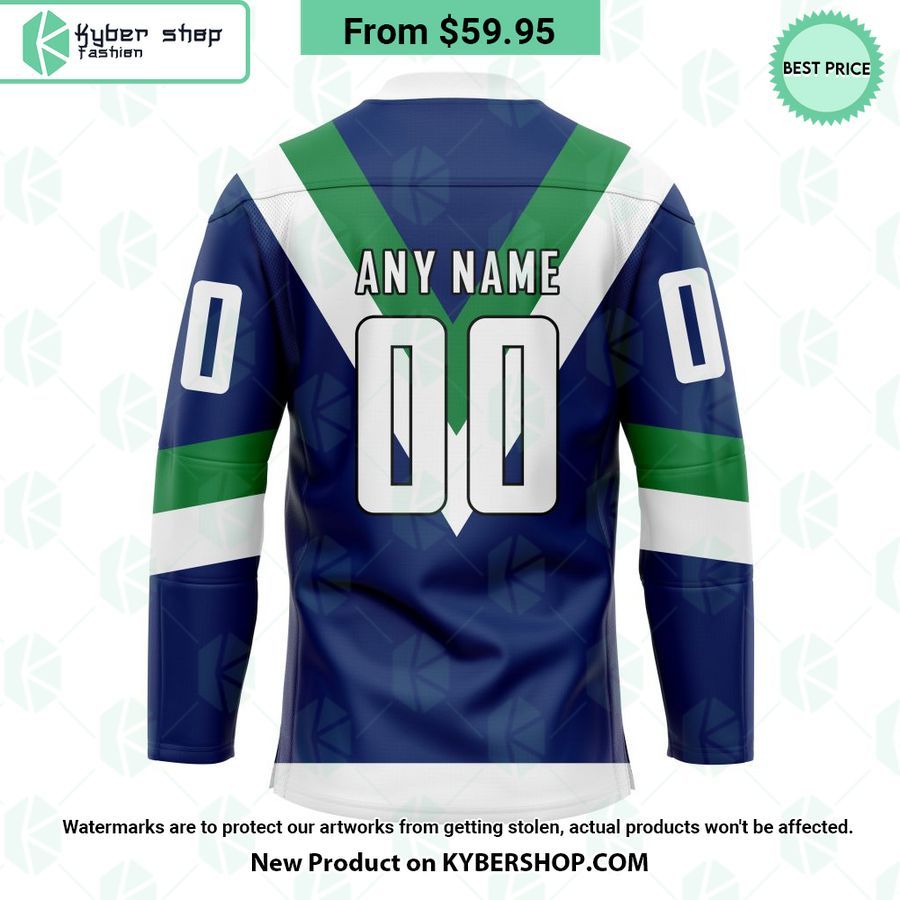 Vancouver Canucks Heritage Concepts team logo Hockey Jersey