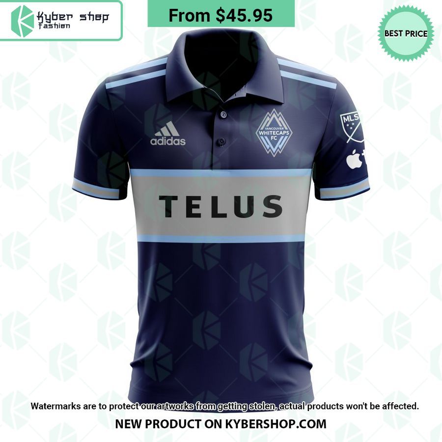 Vancouver Whitecaps FC 2023 AwayThe Hoop X This City MLS CUSTOM Polo Shirt