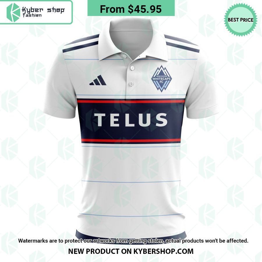 Vancouver Whitecaps FC 2023 Home Bloodlines MLS CUSTOM Polo Shirt