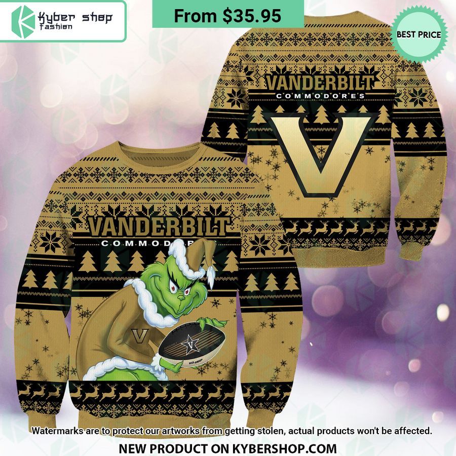 Vanderbilt Commodores Grinch Christmas Sweater