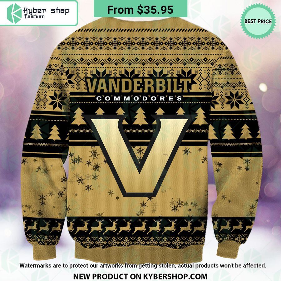Vanderbilt Commodores Grinch Christmas Sweater