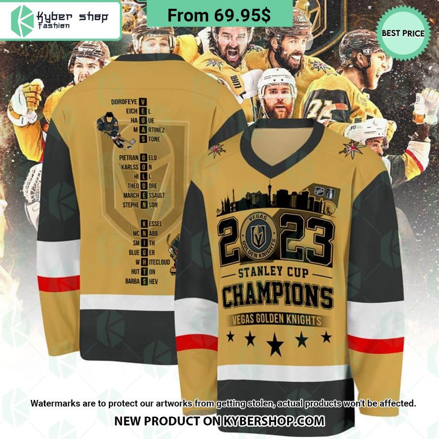 Vegas Golden Knights 2023 Stanley Cup Champions Hockey Jersey